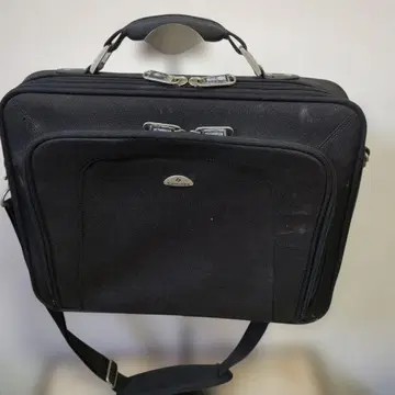 b7-11 Samsonite 블랙 비즈니스 백