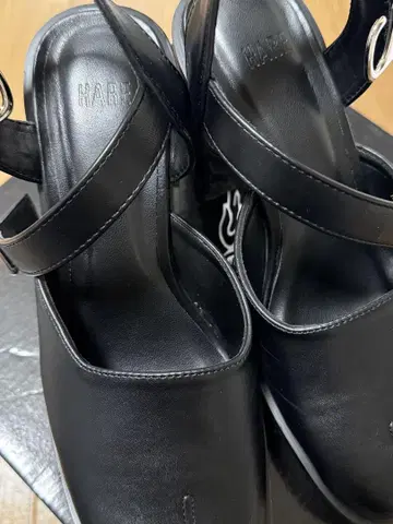 HARE 블랙 힐 로퍼 갈라 밑창 부츠