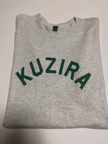 KUZIRA 로고 티 애쉬 그레이 XL