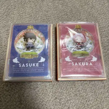 NARUTO 질풍전 돔 아크릴 스탠드 사스케 사쿠라 2개 세트