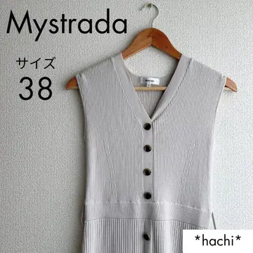Mystrada 마이 스트라다 슬리브리스 원피스 리브 롱 원피스