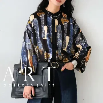patterntorso antiqua 아트 패턴 긴팔 셔츠