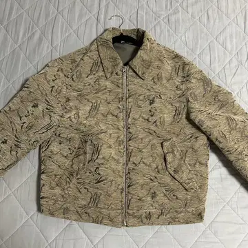 텍스처 베이지 캐주얼 자켓