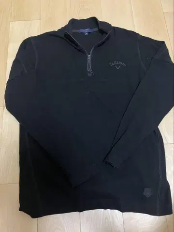 Callaway 블랙 하프 지퍼 긴팔 셔츠 M 사이즈