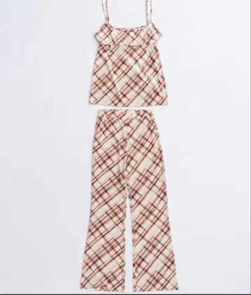 MAISON SPECIAL 체크 무늬 셋업