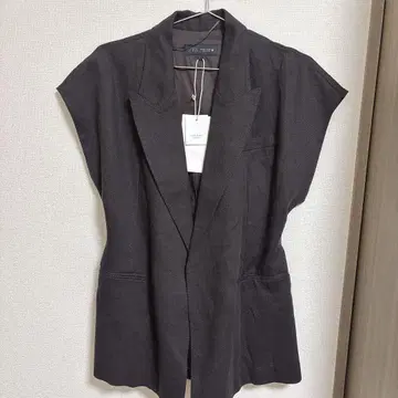 자라 린넨 더블 프레스 베스트 ZW