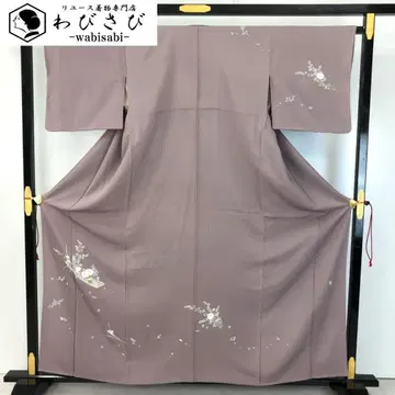 부츠케 작가물 배에 꽃무늬 무늬 사쿠라 쥐색 K-5368