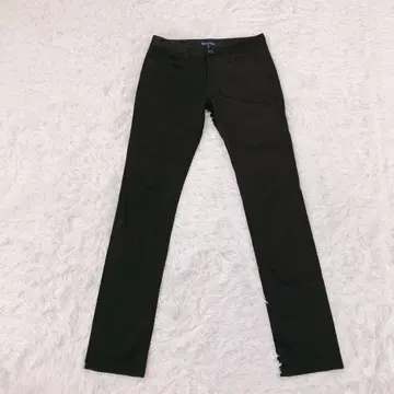 pour la frime 스키니 컬러 팬츠 스트레치 로우라이즈 브라운 S