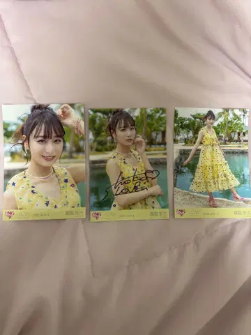 이코럽 타키와키 쇼코 브로마이드 친필