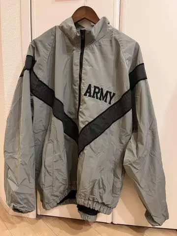 그레이 나일론 자켓 ARMY 로고