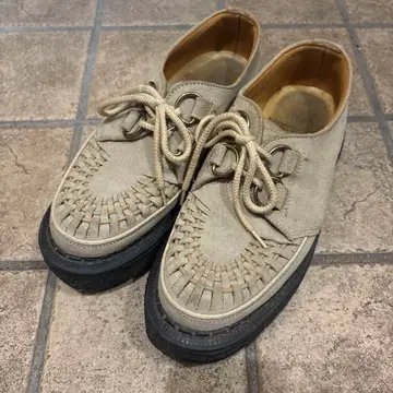 GEORGE COX 잉글랜드제 스웨이드 러버 솔 신발 UK:4