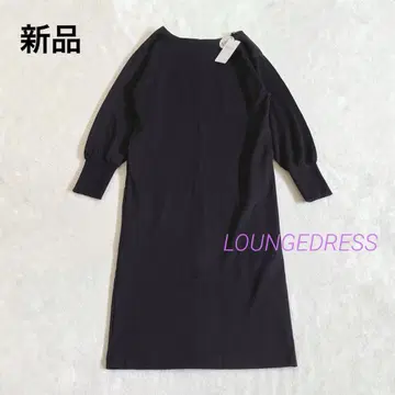 새상품 라운지 드레스 컷 루즈 원피스 블랙