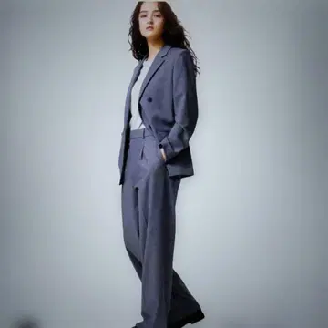 UNIQLO 턱 와이드 팬츠 [미사용 새상품] 그레이 M 사이즈