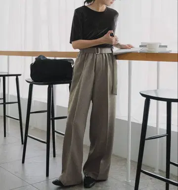 crewre 프리 허리 벨트 팬츠 3tall 미사용