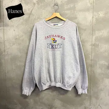 00s Hanes 캔자스 제이호크스 맨투맨 트레이닝복 헤인즈