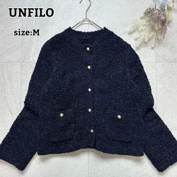 새상품급 25ss [ UNFILO ] 워셔블 테이프 프린지 니트 가디건