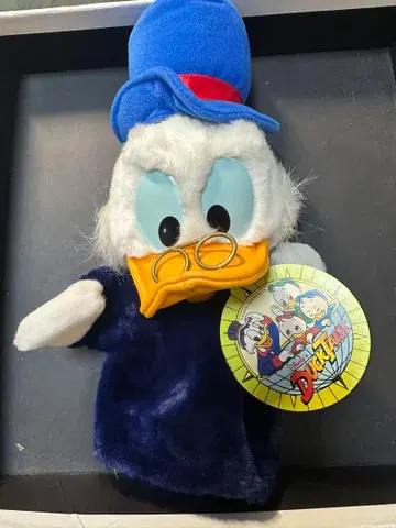 나카지마 제작 핸드퍼펫 앵클 스크루지 봉제 인형 디즈니 레트로