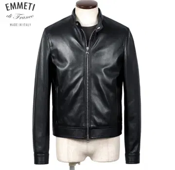 [새상품급] EMMETI JURI 라이더스 가죽 자켓 블랙 46