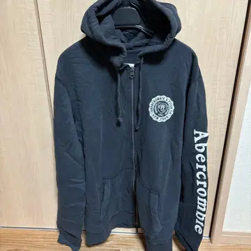 Abercrombie & Fitch 플리스 후드티 M 블랙