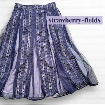 [ 새상품급 ] STRAWBERRY FIELDS 튤 레이스 스커트