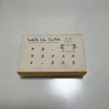 Walk On Tiptoe 당근 지우개 쇼와 레트로 레어 지우개