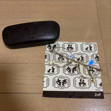 Zoff 디즈니 캐릭터 골드 보스턴 안경