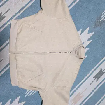 베이지 플리스 집업 자켓