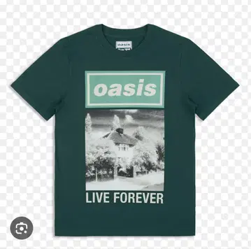 oasis Live '25 Live Forever 커버 티셔츠