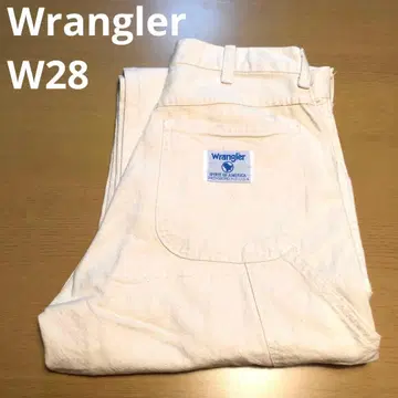 Wrangler 페인터 팬츠 화이트 데님 M1100-12 사이즈 28