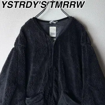 예스터데이즈 투모로우 명작 보아 플리스 자켓 블랙 검정