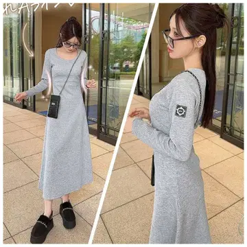 rady 로고컷 원피스 그레이 M 사이즈
