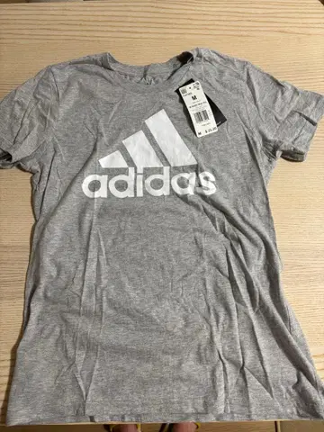 adidas W BASIC BOS TEE 그레이 M