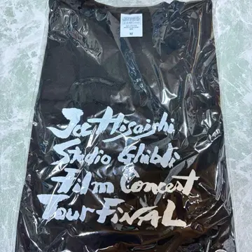 히사이시 조 스튜디오 지브리 필름 콘서트 파이널 굿즈 T셔츠 블랙