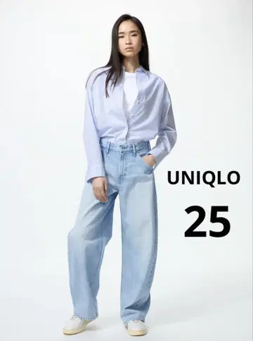 UNIQLO 배기 커브 청바지