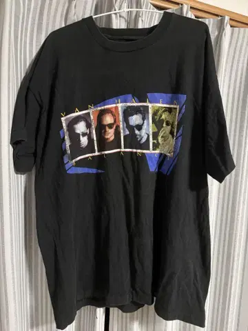 90s Van Halen 빈티지 레어 밴딩 XL 구제 의류