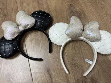 미니 머리띠 (블랙 화이트)