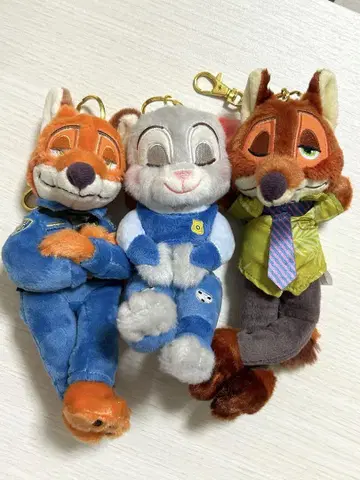 주토피아 봉제 인형 키링