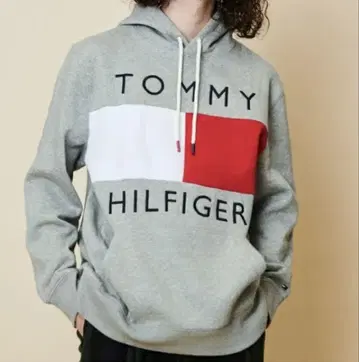 TOMMY HILFIGER 그레이 후드티