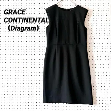 그레이스 콘티넨탈 원피스 슬리브리스 페플럼 (38) 블랙