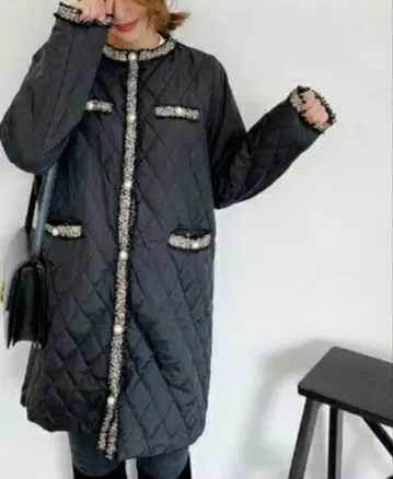 Myu 퀼팅 코트 충전솜 다운 자켓