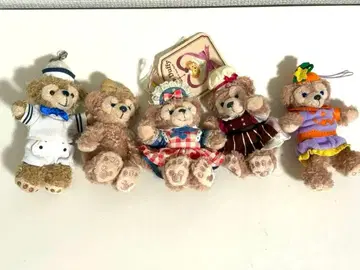 디즈니 인형 배지 키링 더피