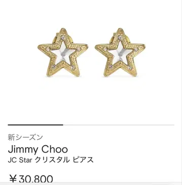지미추 크리스탈 별 귀걸이