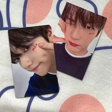 일본 TXT 수빈 MOA ZONE FC 팬미팅 트레이딩 카드 2장