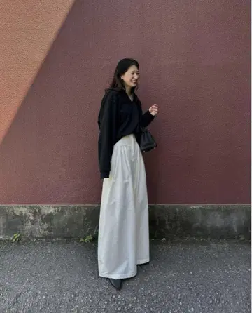 CLANE TUCK DESIGN WIDE PANTS 화이트 클라네