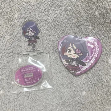 데레마스 하야사카 미레이 아크릴 스탠드 하트 캔뱃지