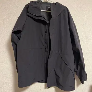 UNIQLO U 다크 그레이 블록 테크 유틸리티 후드티 L 사이즈