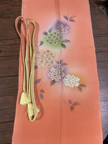 오비 장식 천 허리띠 세트 순수 실크 컨디션 최상