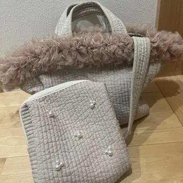 ROSEAURA 튤 누비백 hina 콜라보 베이지