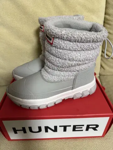 HUNTER 그레이 스노우 부츠 UK3
