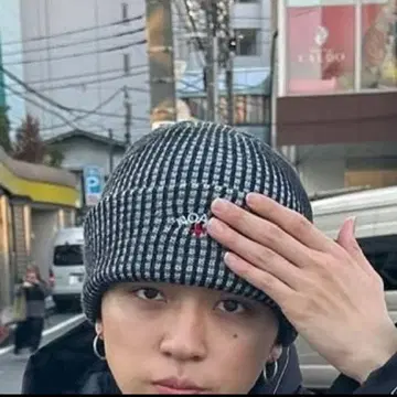 NOAH 스트라이프 비니 카츠키 씨 착용